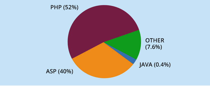 Popular back-end programming languages